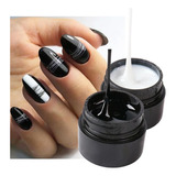  Spider Gel Blanco Y Negro Para Uñas (2pz).