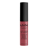 Labial Mate Cremoso Soft Matte Cream Nyx Professional 8 Ml Color Budapest