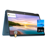 Chromebook 14 Hp X360, Hd, Pantalla Táctil 2 En 1, 4 Gb De R