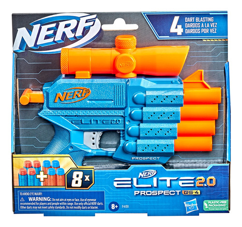 Pistola Nerf Elite 2.0 Prospect Qs-4 Hasbro