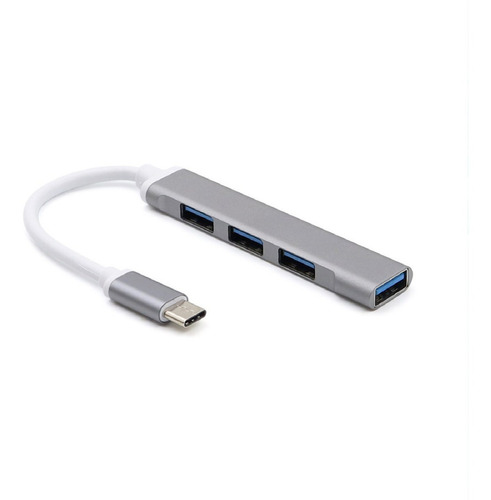 Hub Usb C - 4 Puertos Usb Aluminio -compatible Mac Win Linux