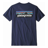 Camiseta De Manga Corta Orgánica Patagonia P-6logo