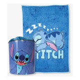 Kit Manta Com Balde Stitch Disney Zona Criativa