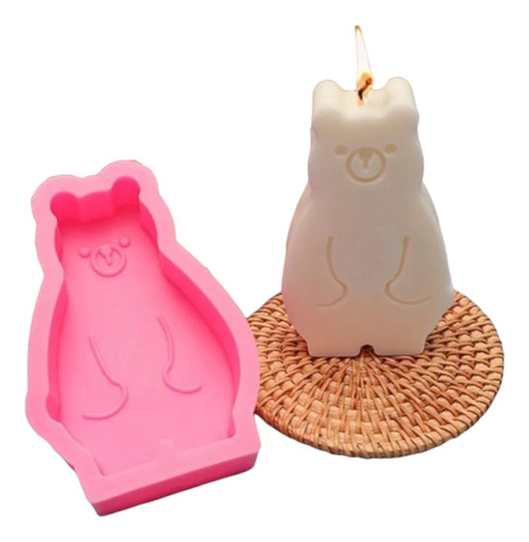 Molde Para Velas En Forma De Oso, Resina Baby Shower Bautizo