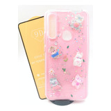 Case Panda  + Mica Cristal Para Huawei Y9 Prime 2019