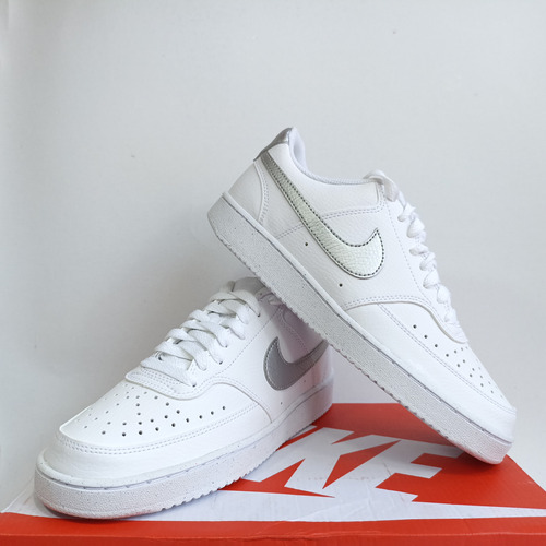 Tenis Nike Mujer Court Vision Low Blancos Originales #4mx