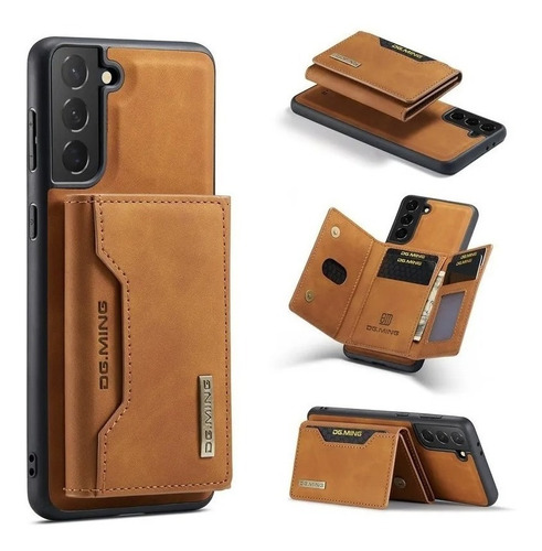 Case Capa Celular Carteira Em Couro 2 Em 1 Para  Samsung  