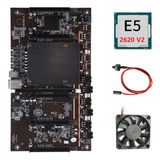 Placa Base Minera Btcx79 H61 Con Cpu E5 2620 V2+ventilador+c