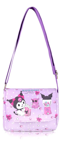 Roffatide Anime Kuromi Cartoon Mini Messenger Bag Bolso Band