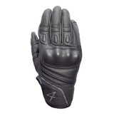 Guantes Fourstroke Forge Cuero Pista Con Protecciones Md