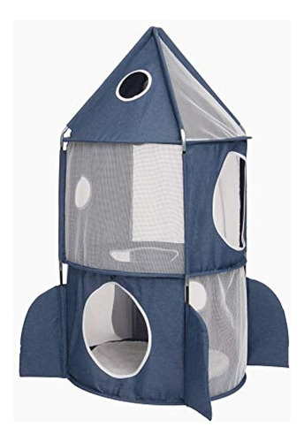 Catit Vesper Rocket Cat Tower, Azul, 42001