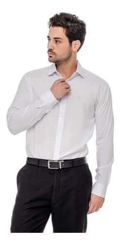 Camisa Social Masculina Manga Longa Slim Fit Luxo Premium