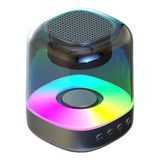 Bocina Portátil Impermeable Con Luces Rgb Y Bluetooth