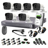 Kit Seguridad Hikvision Dvr 8ch + 6 Camara Full Hd + Disco