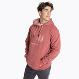 Poleron Merrell Cables Hoodie Rosa Hombre