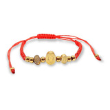 Pulsera Ajustable Medalla Virgen Guadalupe Chapado Oro Amor