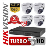 Kit Dvr Seguridad 8ch Hikvision 1080p + 4 Camaras Martinez