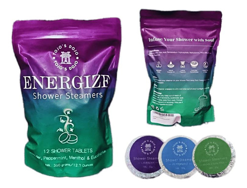 Energize! - Vaporizadores De Ducha Aromaticos De 12 Piezas,