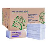2000 Toallas Interdobladas Sanilux Blanca Biodegradable