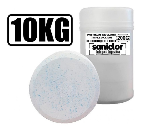 Pastillas Grandes Triple Accion 10kg Piscinas