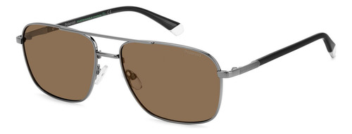 Gafas Polaroid 205330kj158sp Plateado Hombre