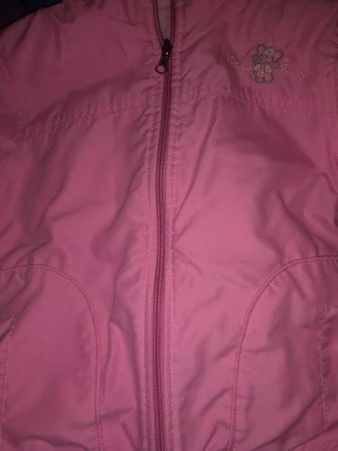 Campera De Nena Color Rosa Con Polar Por Dentro Talle 4 