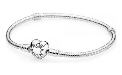 Pulseira Pandora Original Prata Pura Maleável 18cm 