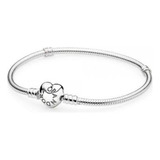 Pulseira Pandora Original Prata Pura Maleável 18cm 