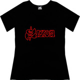 Blusa Saxon Dama Rock Metal Tv Camiseta Urbanoz