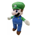 Boneco Pelucia Luigi Mario Grande 40cm Antialergico Oferta