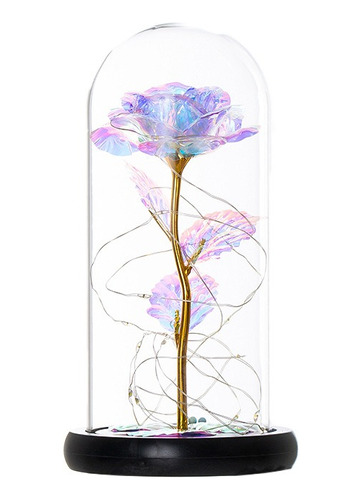 Rosa Eterna Cúpula De Cristal Artificial Ideal Para Decorar