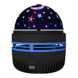 Velador Proyector Galaxia Estrellas Luna Giratorio Infantil Color De La Estructura Negro Color De La Pantalla Negro