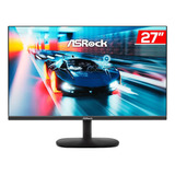 Monitor Para Jugadores Asrock, 27 Polos, Fhd, 1 Ms, 100 Hz, Fhdmi/vga