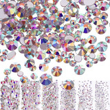 Cristal Piedras Tornasol 6 Tamaños Mix Decoración Uñas, 1020