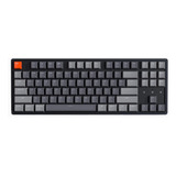 Teclado Mecanico 87 Teclas Gris Negro Naranja Rgb Led