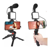 Set De Video Vlog Mini Luz De Video Led Super Cardioide