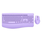 Teclado Y Mouse Inalámbrico:   Teclado Ergonómico Y Mouse C