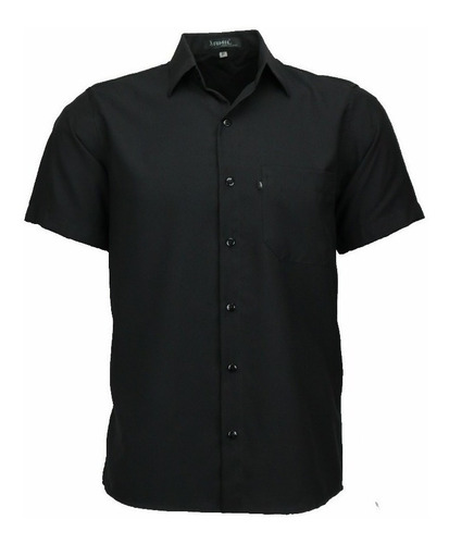 Camisa Social Masculina Amil Premium Manga Curta E Bolso