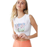 Remera Wave Forever 21 Blanco  S