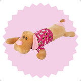 Xuxão Travesseiro Corpo Cachorro Pelúcia Dormir Confortável