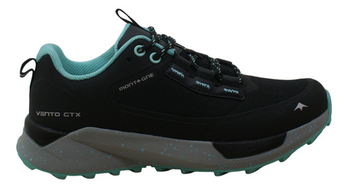 Zapatilla Montagne Vento Gtx Negro/aqua Dama Deporfan