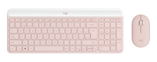 Logitech Kit Mk470 Teclado Y Mouse Slim Wireless  Rosa