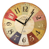 (9 #mold) Relojes De Madera De Diseño Breve Silent Home Cafe