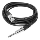 Cable Canon Xlr A Plug 6.5mm Para Microfono 6 Metros