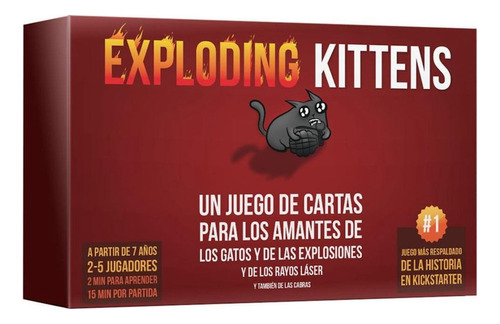 Juego De Cartas Exploding Kittens Completo Artesanal