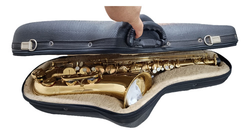 Saxofone Tenor Cecílio Laqueado + Estojo Solid Sound