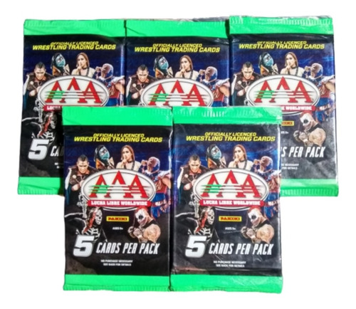 50 Sobres De Tarjetas Aaa Wrestling Trading Cards Panini