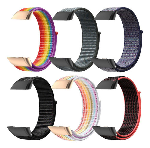 6 Correas De Nailon Para Huawei Band 6/6 Pro/honor 6