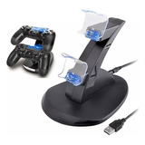 Cargador De Mando Ps4/ps3 Accesorios Play 4/play3 Carga Dual