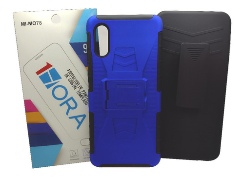 Funda Moto Tpu Robot Case Con Clip + Mica De Cristal  Varios